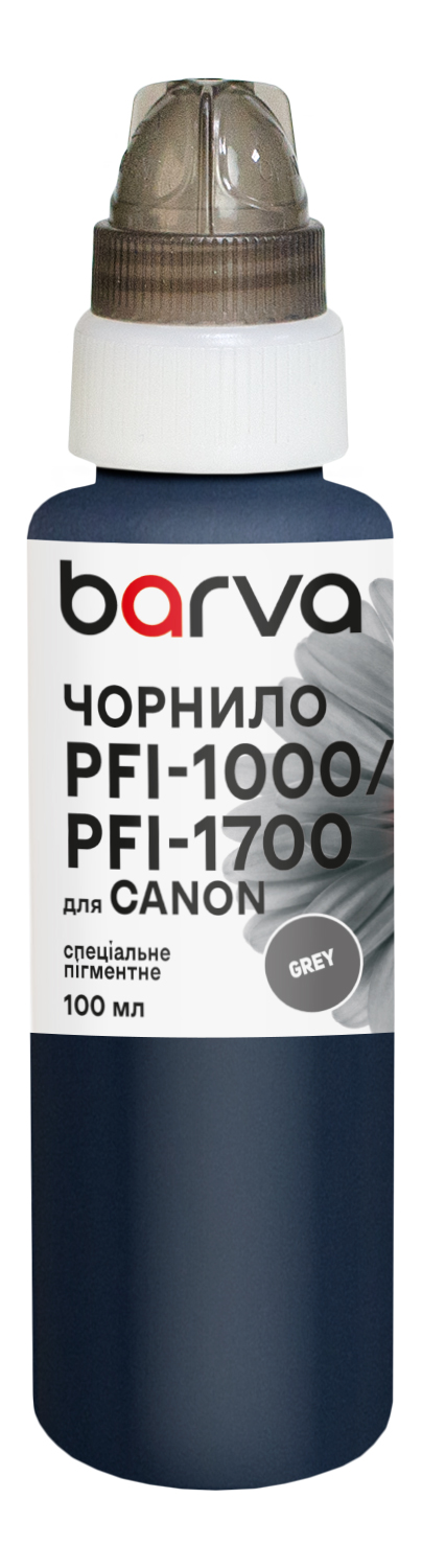 Чорнило для Canon PFI-1000/PFI-1700 GY спеціальне 100 мл, пігментне, сіре Barva (C1700-980)
