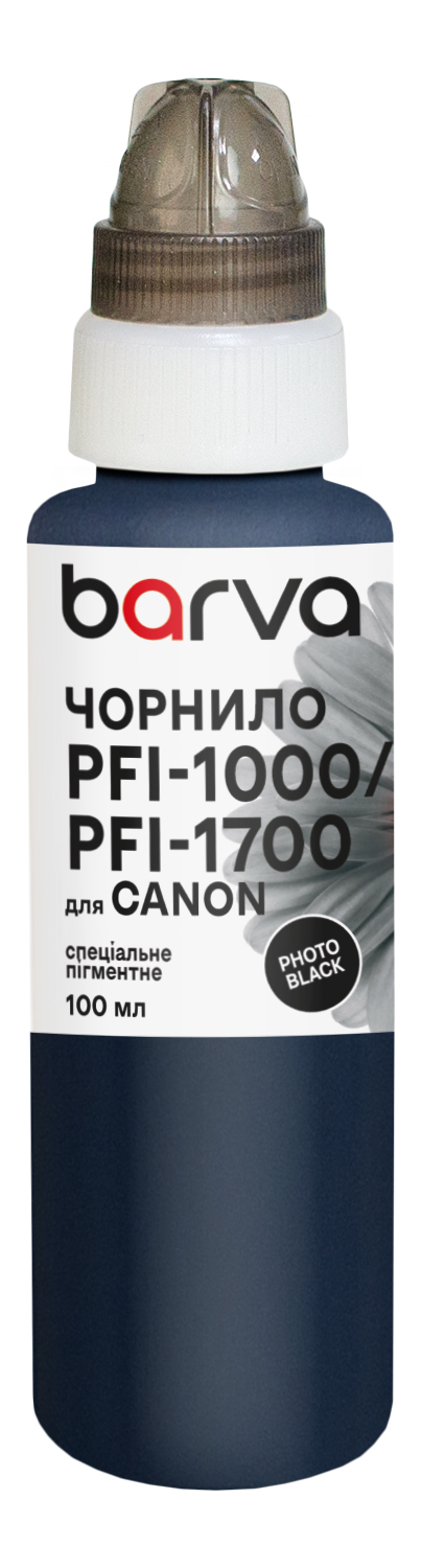 Чорнило для Canon PFI-1000/PFI-1700 PBK спеціальне 100 мл, пігментне, фото-чорне Barva (C1700-974)