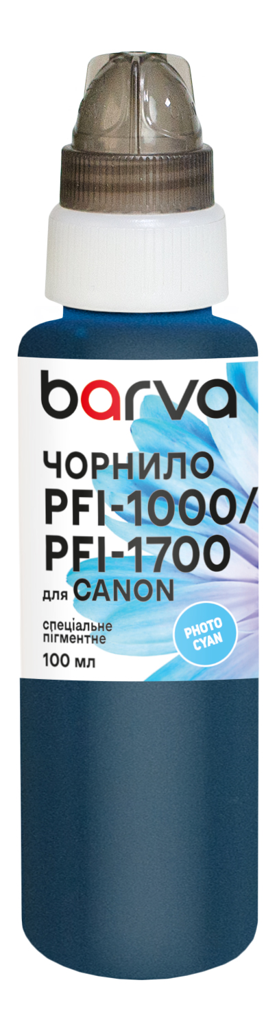 Чорнило для Canon PFI-1000/PFI-1700 PC спеціальне 100 мл, пігментне, фото-блакитне Barva (C1700-978)