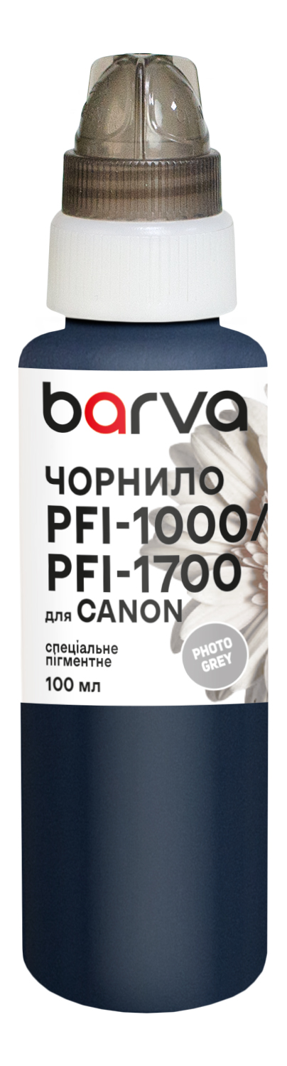 Чорнило для Canon PFI-1000/PFI-1700 PGY спеціальне 100 мл, пігментне, фото-сіре Barva (C1700-981)