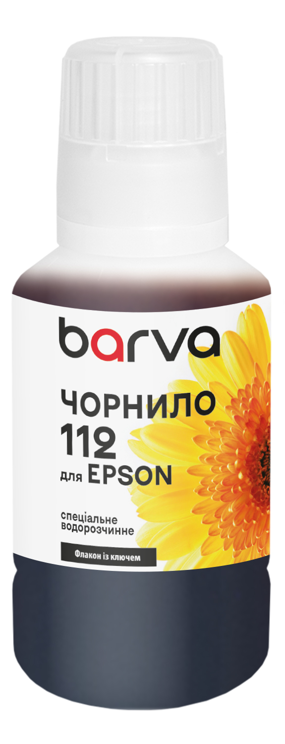 Чорнило для Epson 112 Y спеціальне 140 мл, OneKey, водорозчинне, жовте Barva (E112-824e)