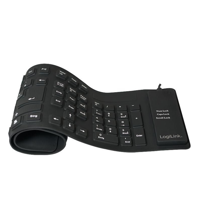 Keyboard flexibel, black,