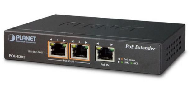1-Port 802.3at PoE+ to 2-Port