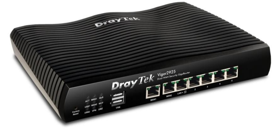 Vigor 2925 - 5x Gigabit LAN