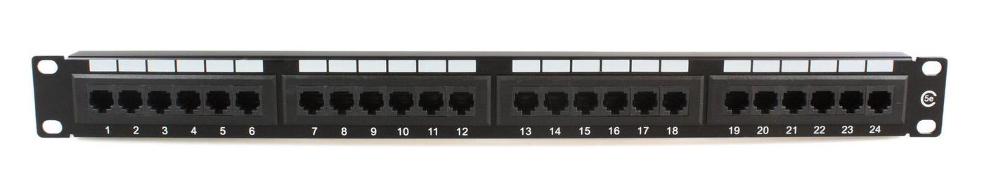 19" UTP. CAT5e patch panel