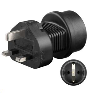 Universal adapter Schuko to UK