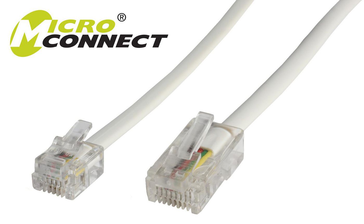 RJ11-RJ45 1M M/M Білий