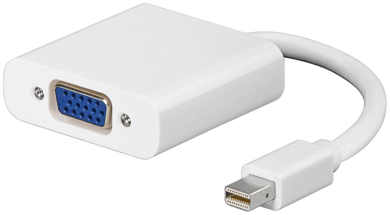 Mini Displayport-VGA M-F Bílá