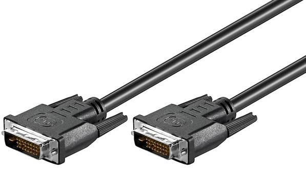 DVI-D 24+1-pin 0,5m M-M Black