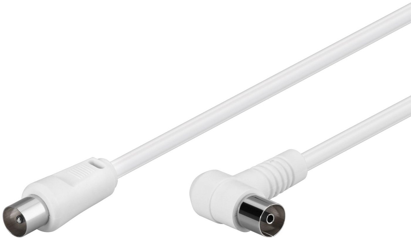 Coax Cable 1.5m White Angled