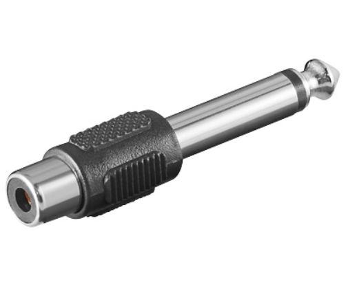 Адаптер 6.3мм - RCA M-F
