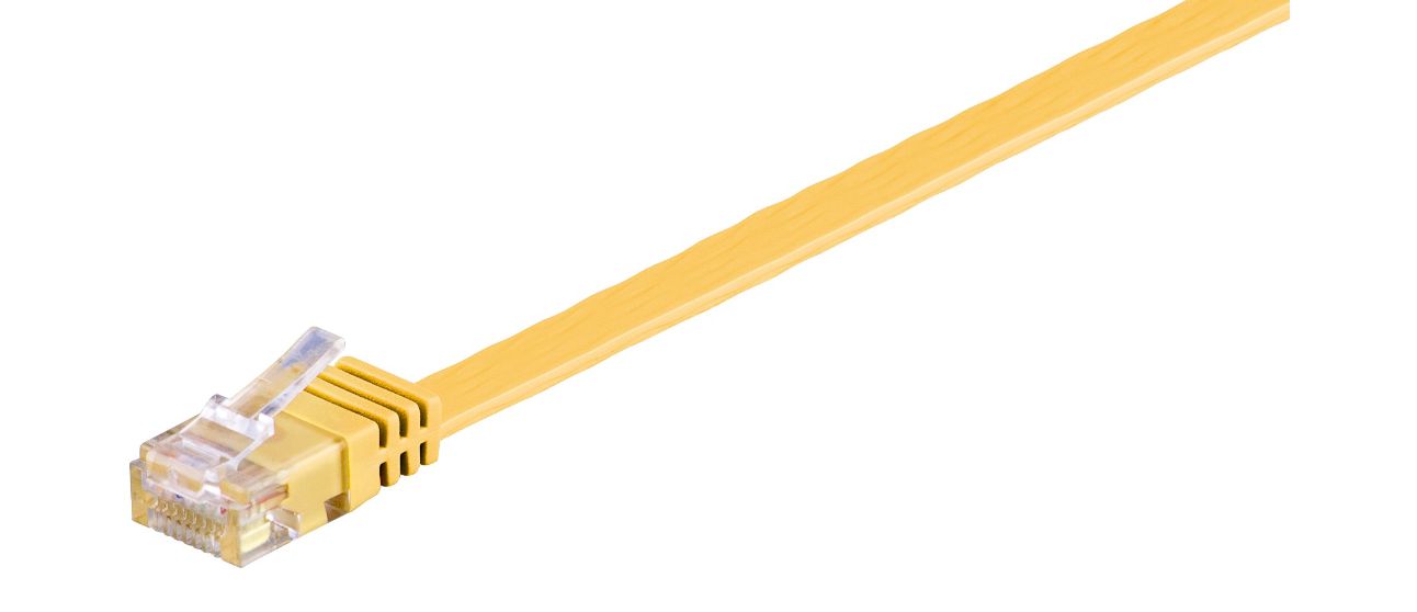U/UTP CAT6 2M Yellow Flat