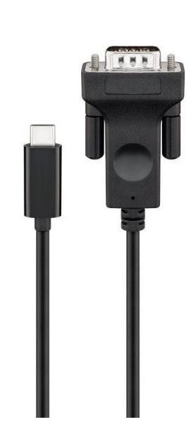 USB - C к VGA 1.8m, Черный