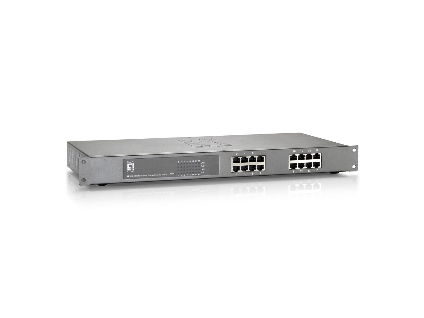 16-PORT FAST ETHERNET POE-PLUS
