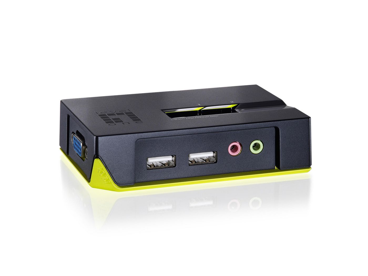 2-Port 2*USB KVM with Audio Bl