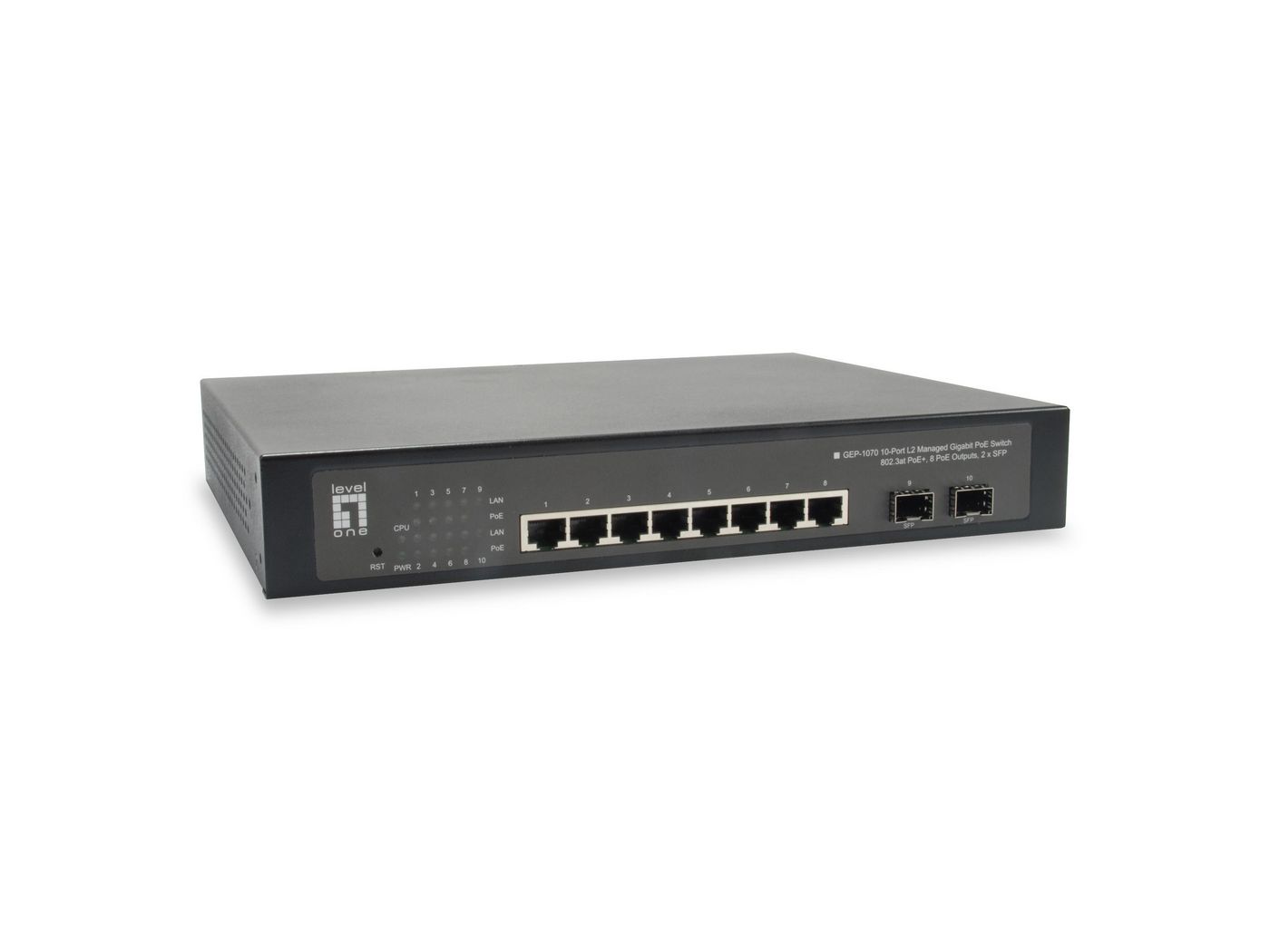 10-PORT MANAGED GBE SWITCH WIT