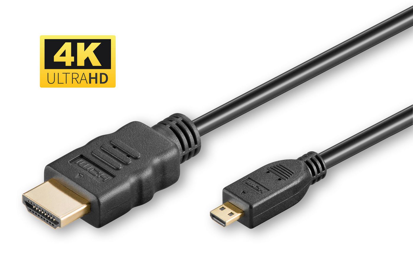 4K HDMI A-D cable, 2m