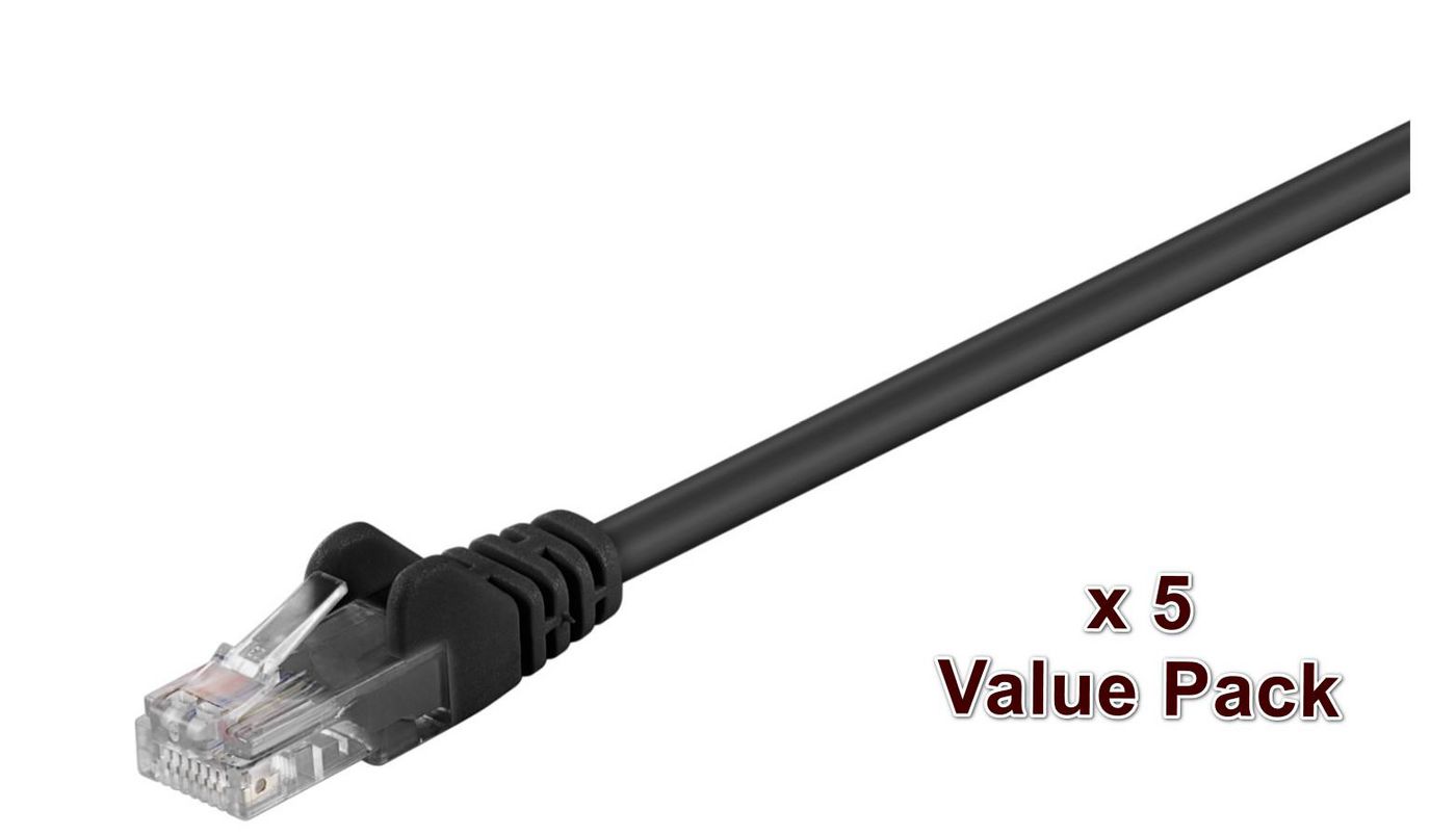 U/UTP CAT5e 15M Черный 5 шт.