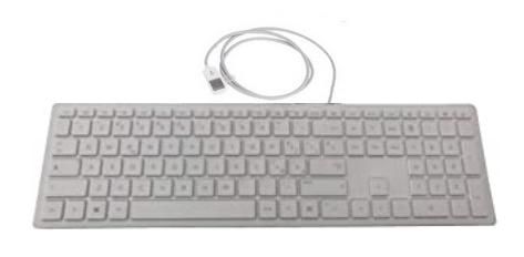 WHT Cheddar wired USB KBD TURK
