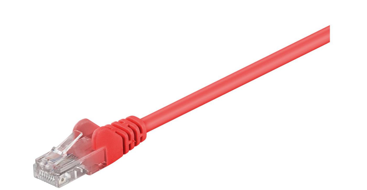 U/UTP CAT5e 0.25M Red PVC