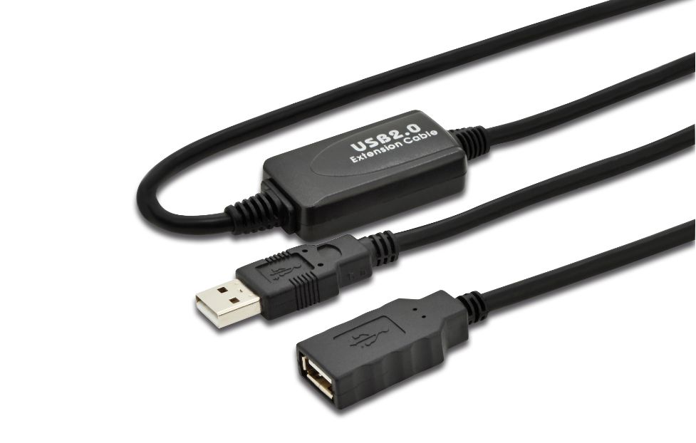 Active USB 2.0 ext. cable, 20m