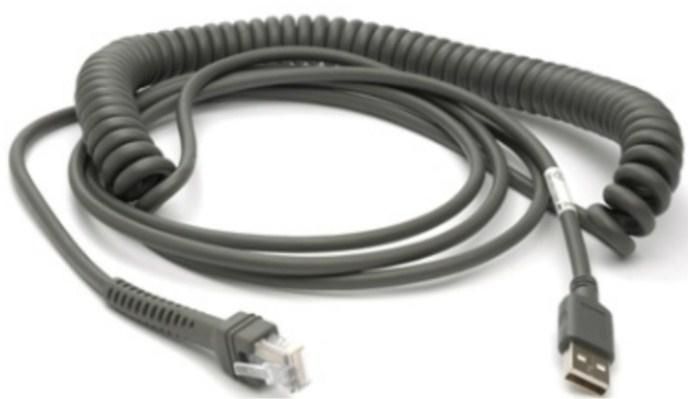 Cable USB type A coiled, 4.54m
