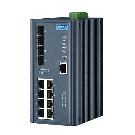 8GE PoE and 4G SFP,