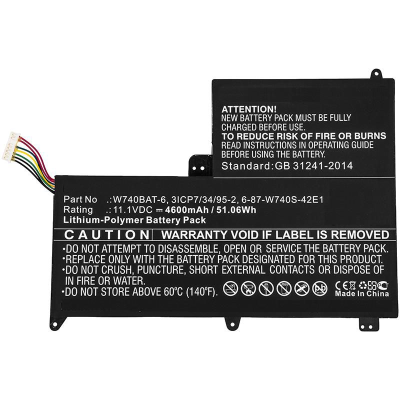 Laptop Battery for Clevo 