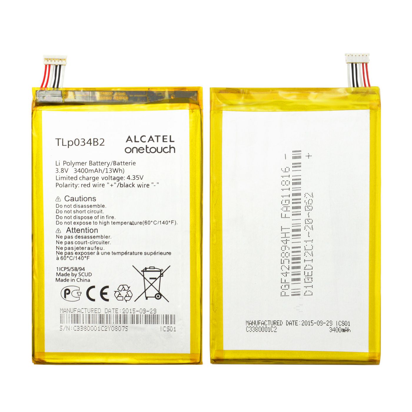Battery 12.92Wh Li-ion 3.8V