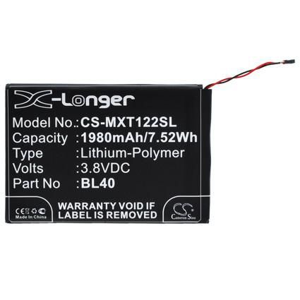 Battery 7.52Wh Li-ion 3.8V