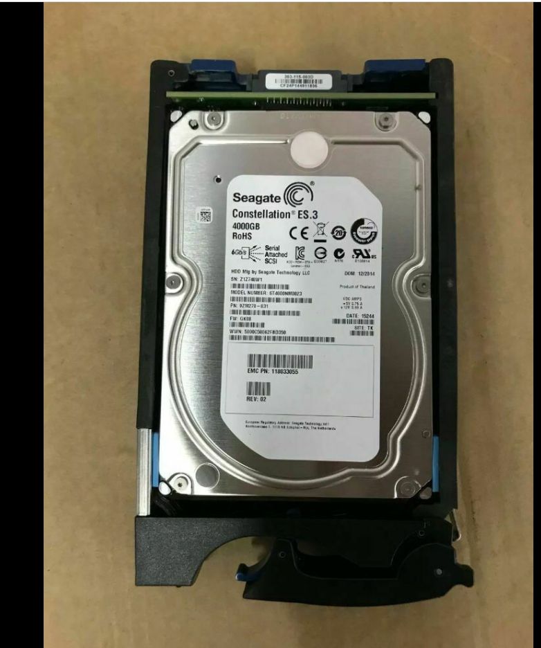 4TB 7.2K 3.5in 6G SAS HDD для