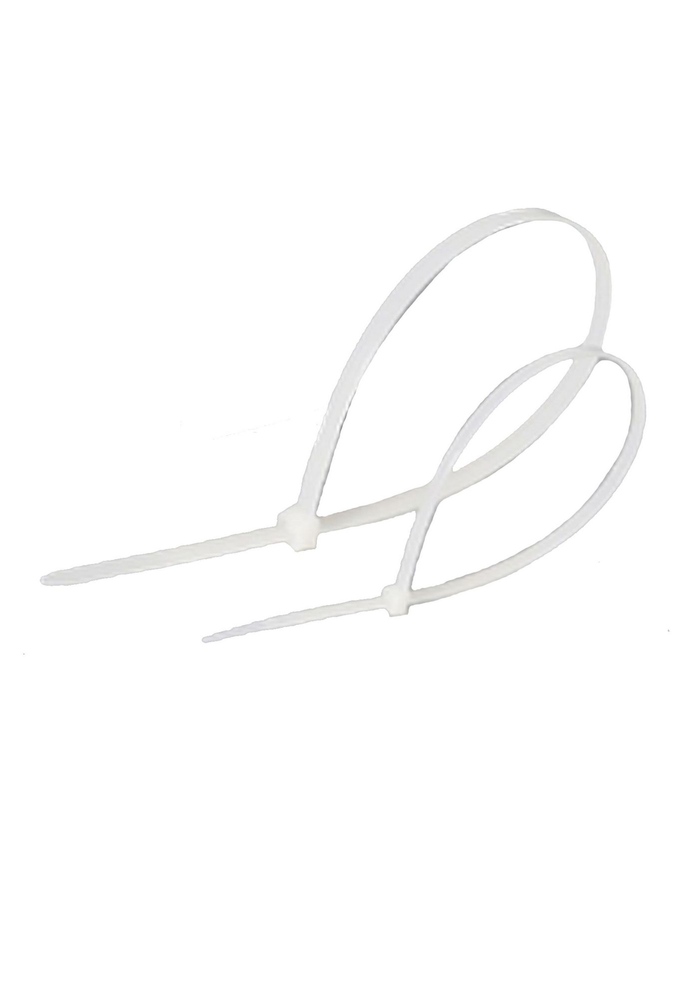 Cable tie white 2.5 x 100