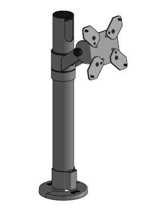 VESA 75/100 Pole Mount - Iron 