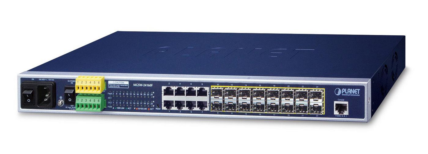 16-Port 100/1000Base-X SFP