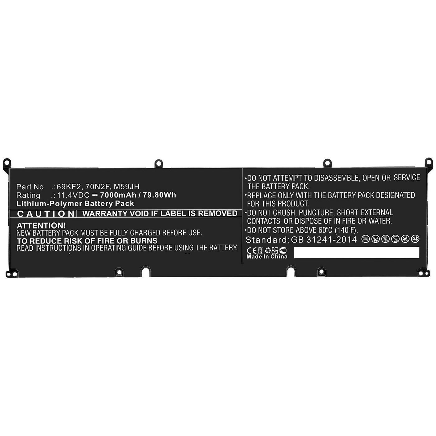Laptop Battery for Dell 