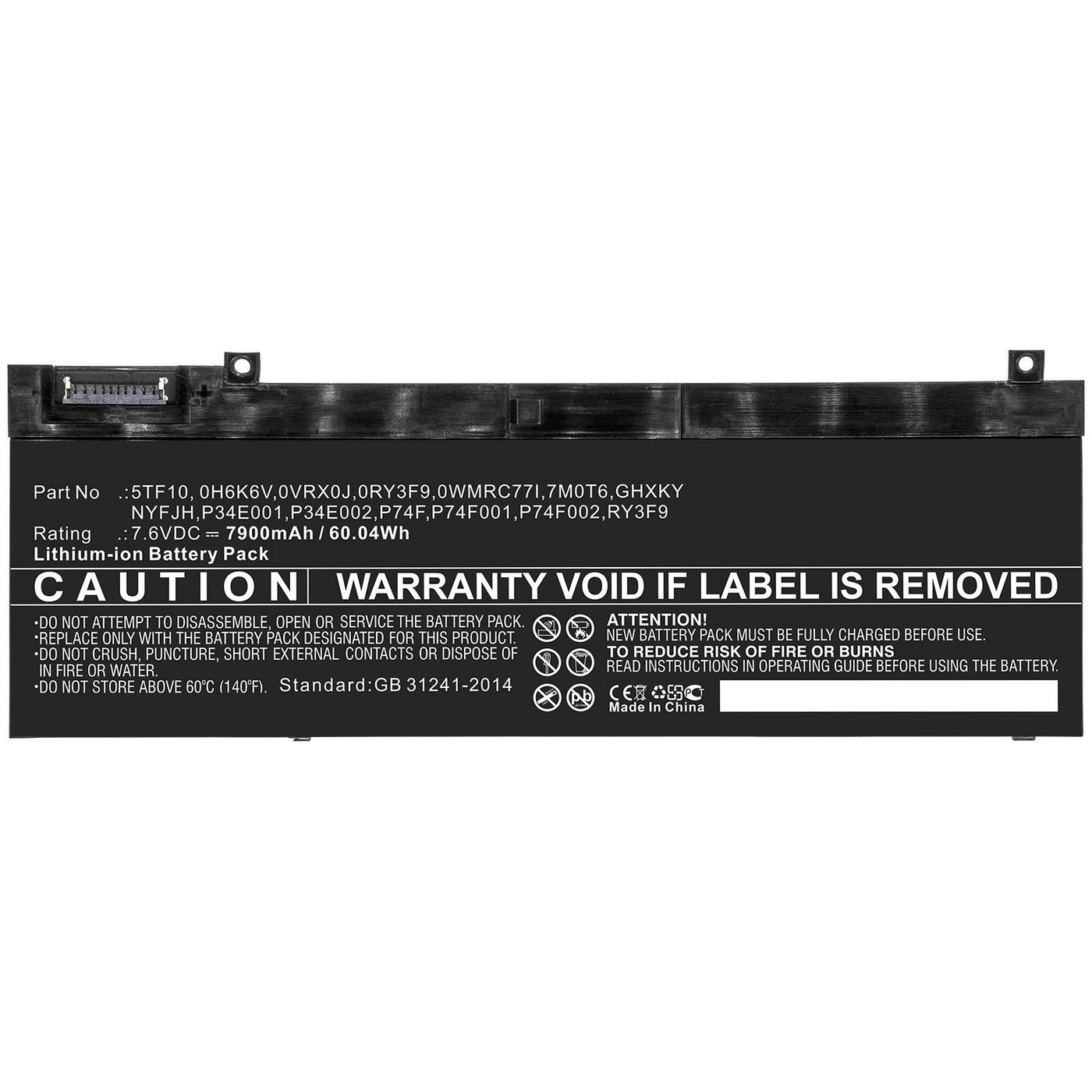 Laptop Battery for Dell 