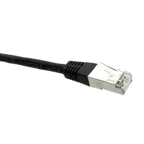 CAT6 GIGATRUE FTP PATCH CABLE LSZH BLACK 0.5M