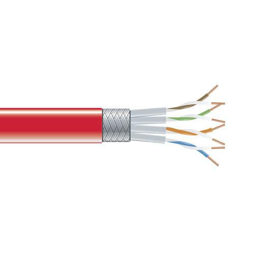 CAT6 STP STRND PVC BULK 26 AWG 1000FT ЧЕРВОНИЙ