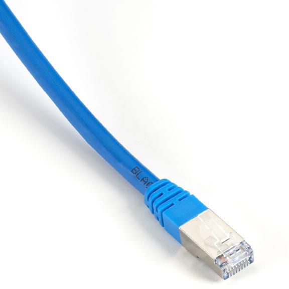 CAT6 SHLD CBL BLUE 10' 24 