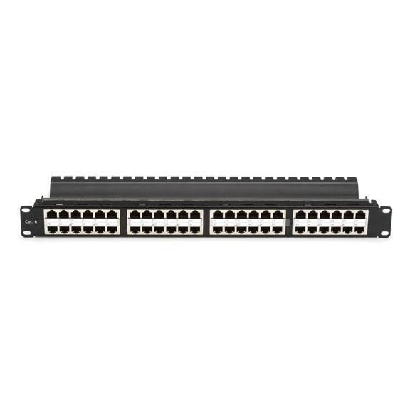 CAT5E FEED-THRU PANEL 1U HIGH