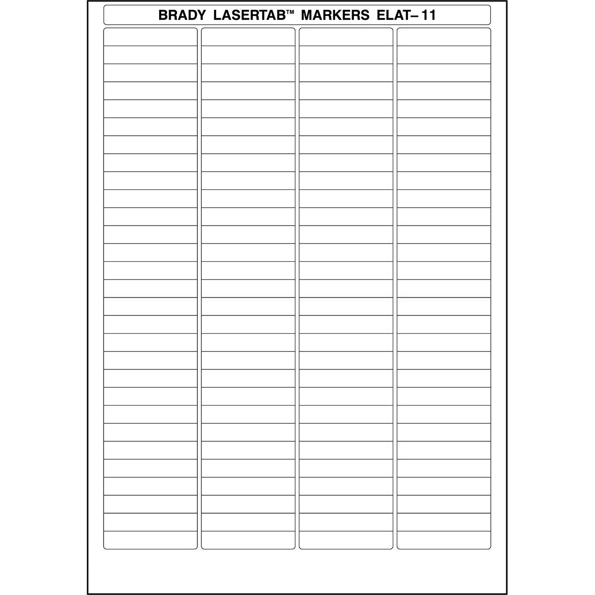 LaserTab Laser Printable