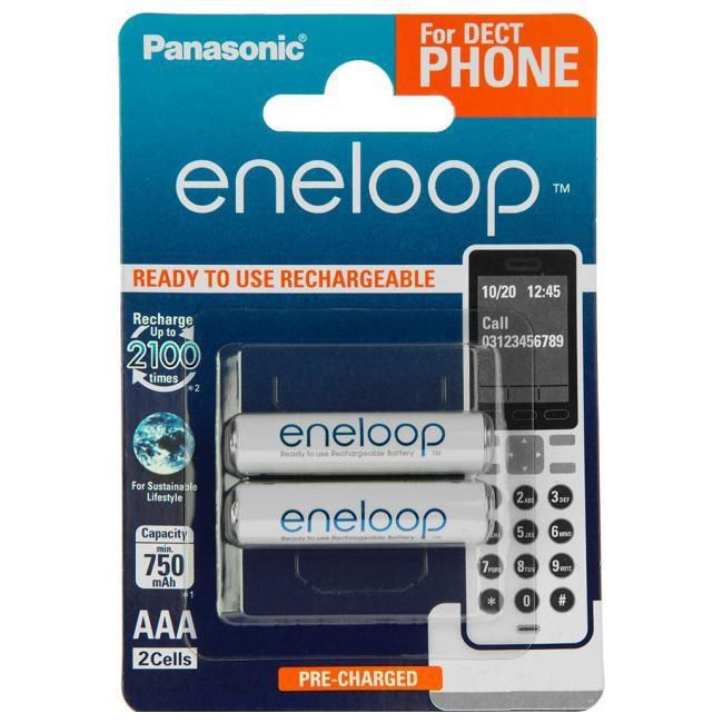 1x2 Eneloop Micro AAA 750 mAh 