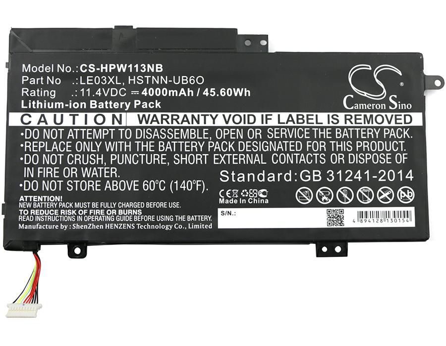 Laptop Battery for HP 45.60Wh 