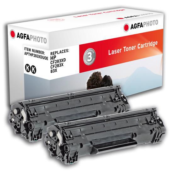 TONER 2x BLACK, RPL. CF283XD 