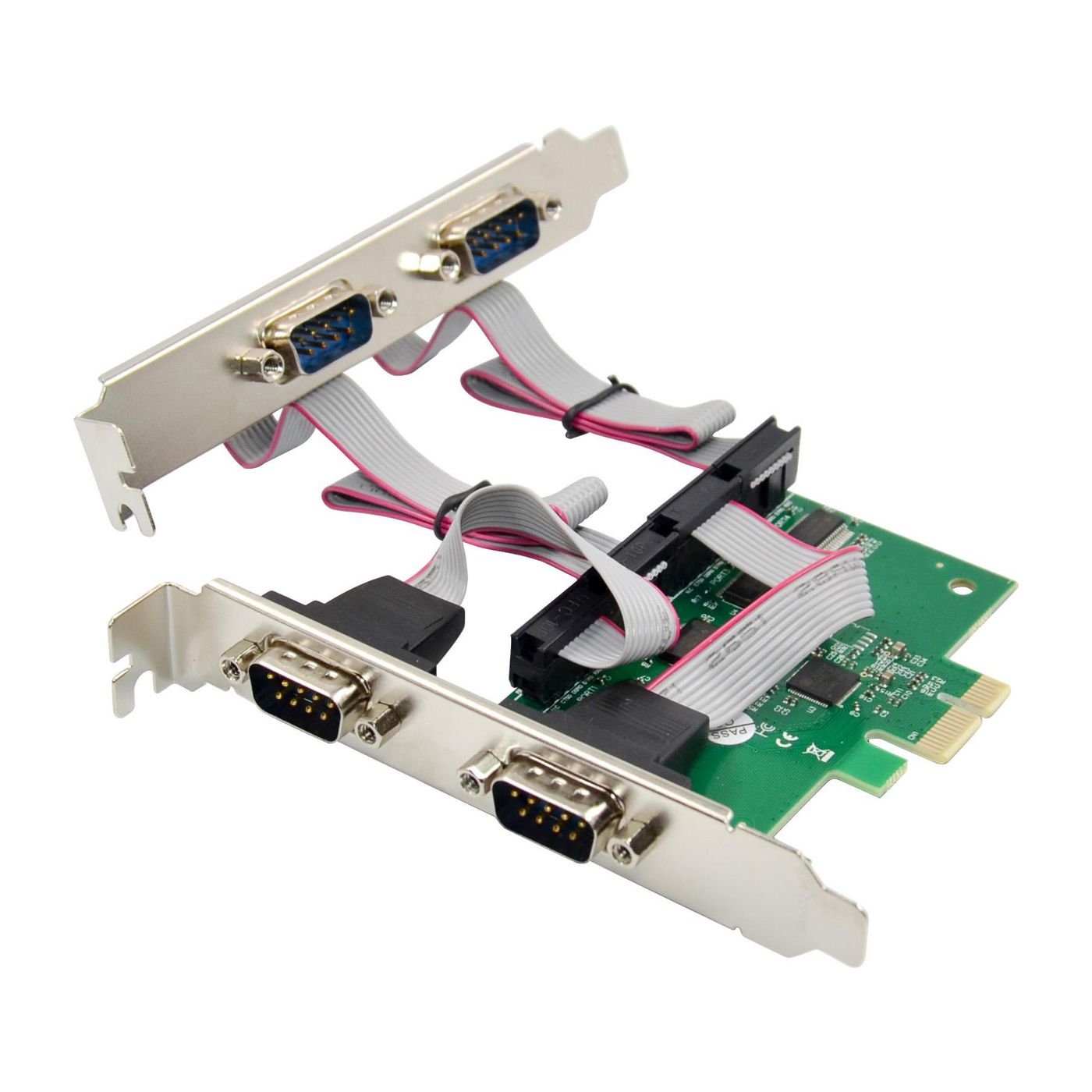 PCI-E AX99100 4S DB9 RS232 