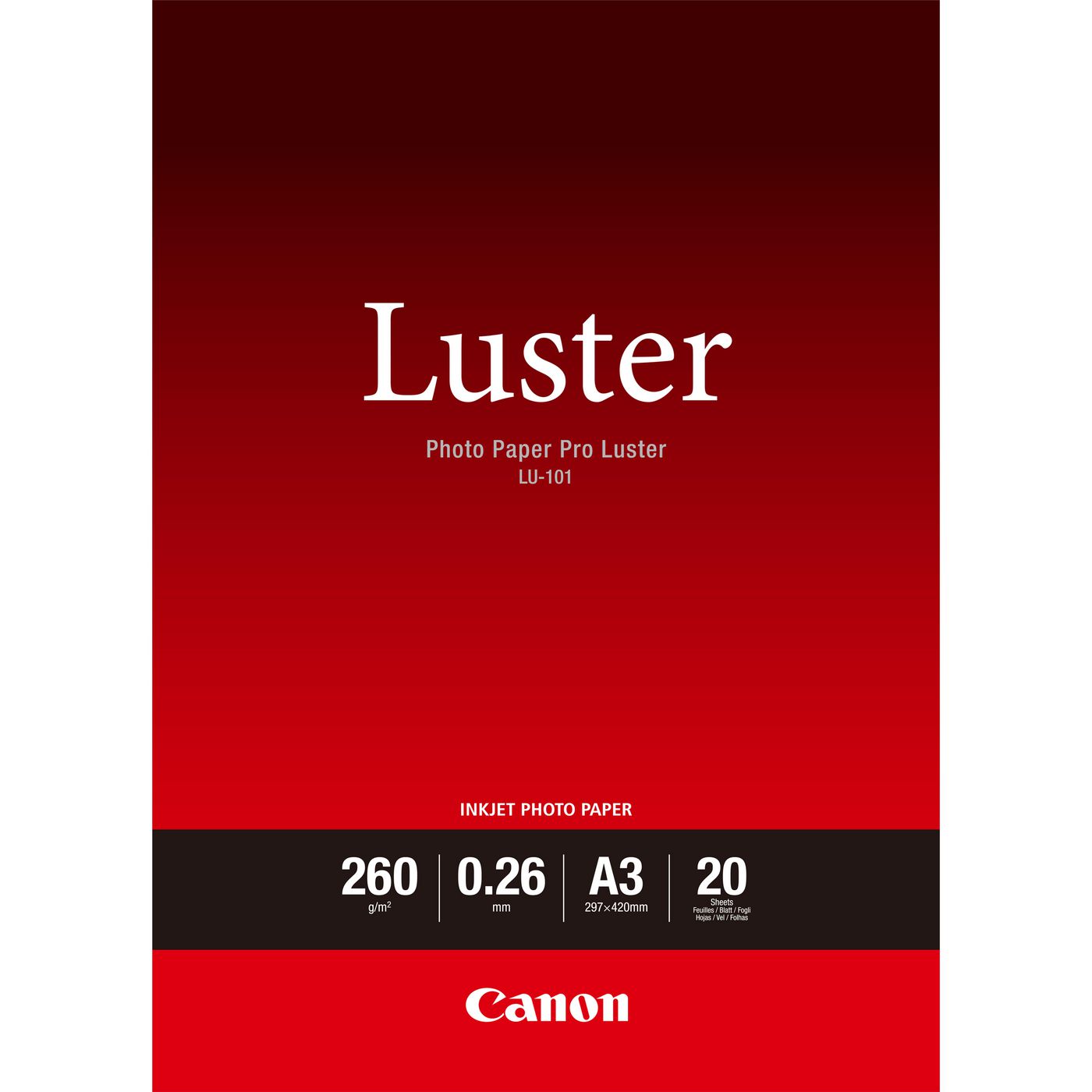 Luster A3 Photo Pap, 260g (20)