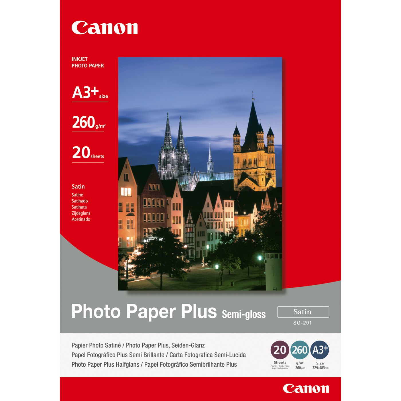 SG-201 Photo Paper Plus semi-gloss A3+ (20 Sheet)