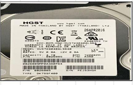 4TB SAS6G 7200 HUS724040ALS640