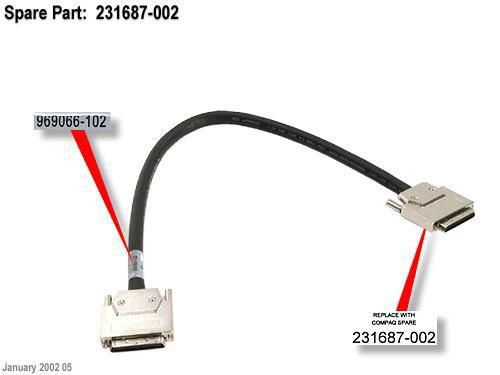 MSL5026 LIBRARY .5M HD SCSI