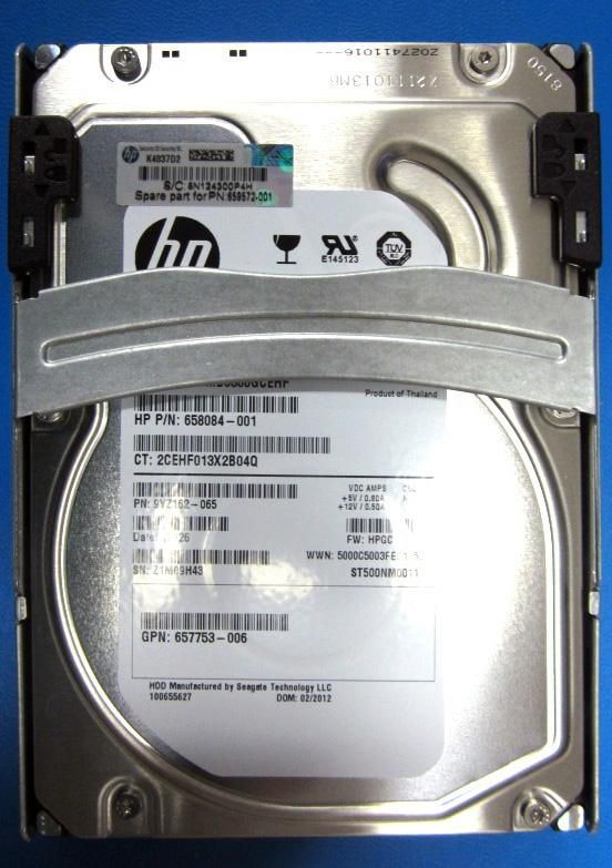 500Gb 7.2K RPM SATA